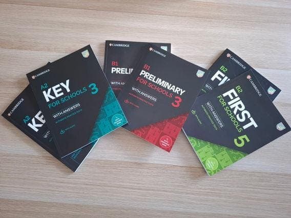 Libros de práctica para exámenes Cambridge: Key, Preliminary y First